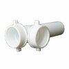 Thrifco Plumbing 1-1/2 Inch Plastic Tubular E.O Slip Joint Tee W/ Baffle 4401655